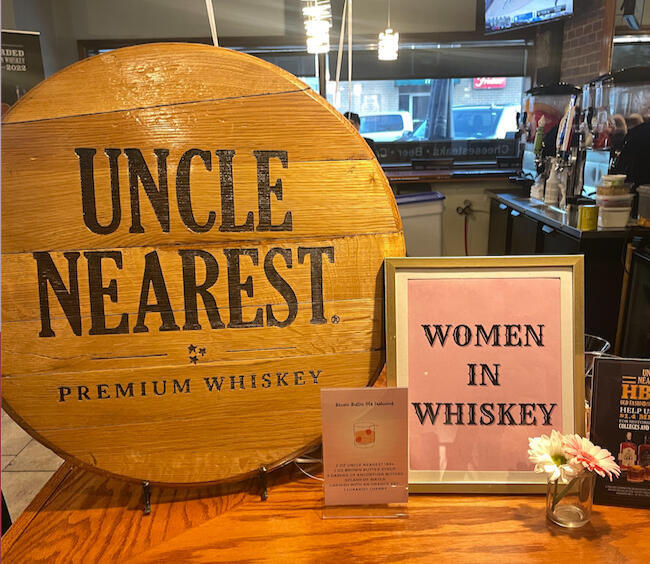 Uncle Nearest Women In Whiskey Signage